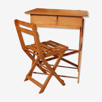 Set for children: Desk and chair - 50's