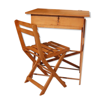 Set for children: Desk and chair - 50's