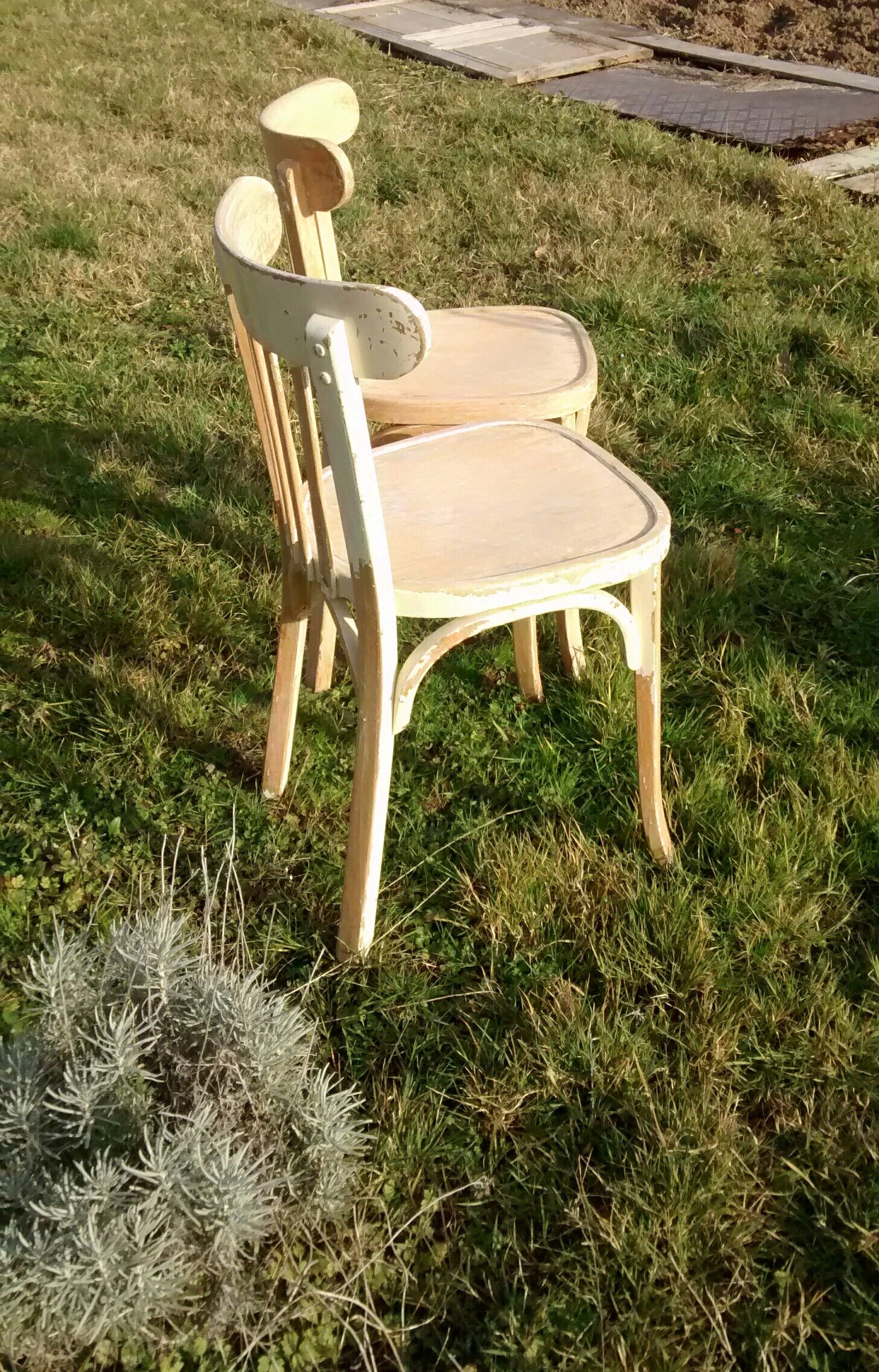 Pair of bistro chairs