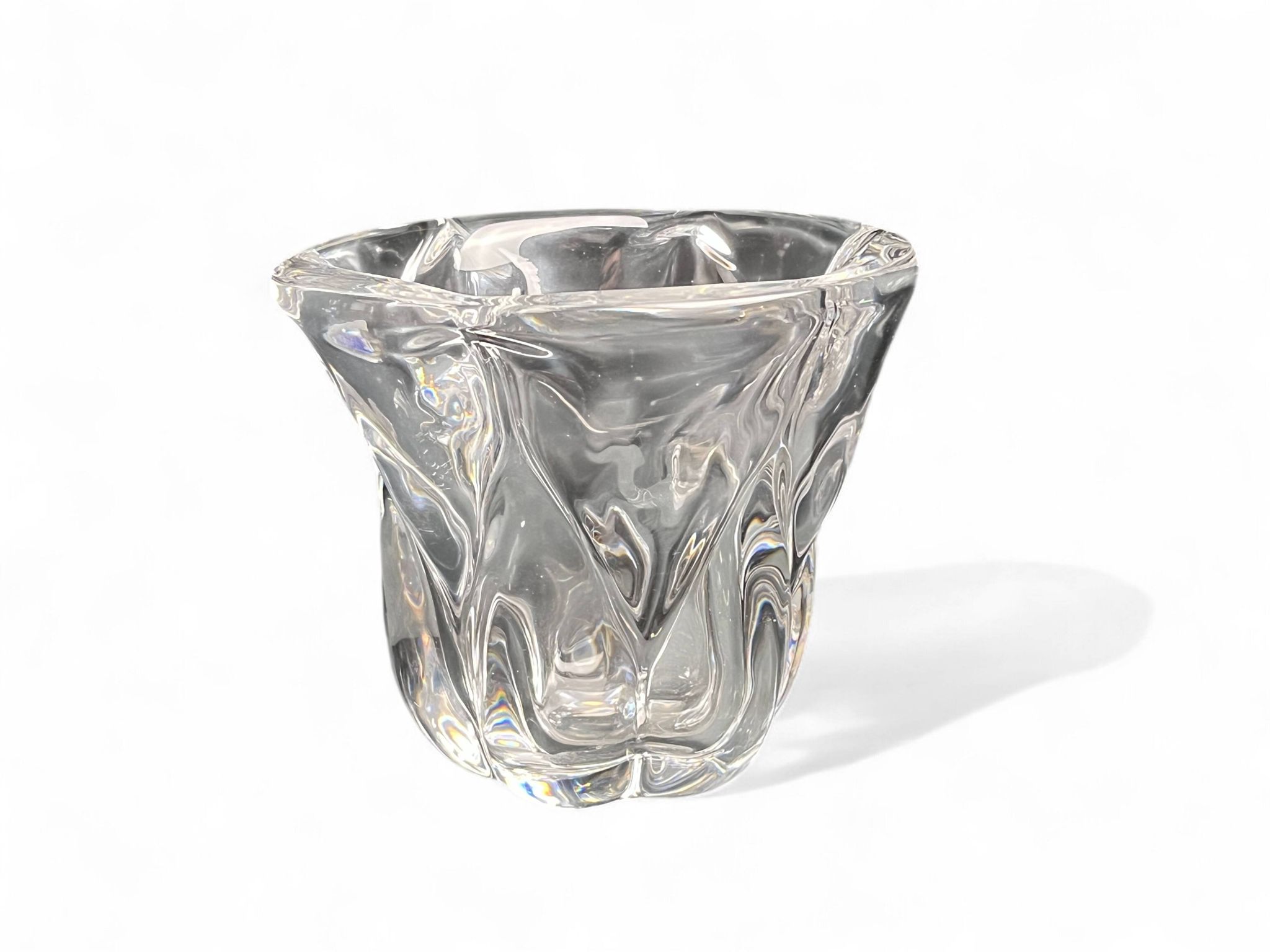 Vintage, small Val Saint Lambert crystal vase, 20th century