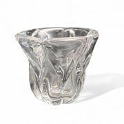 Vintage, small Val Saint Lambert crystal vase, 20th century