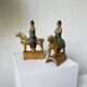 Ming period terracotta equestrian ridge tile