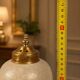 Murano Glass Table Lamp Brass Mushroom