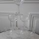 Set of 6 crystal wine glasses engraved 30s-40s