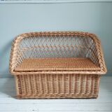 Rattan chest bench