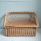 Banquette coffre en rotin