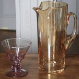 Pichet/carafe en verre soufflé