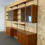 Teak wall shelf by Kai Kristiansen Danish design year 60