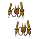 Brass Italian Sconces Set of 2 1970’s