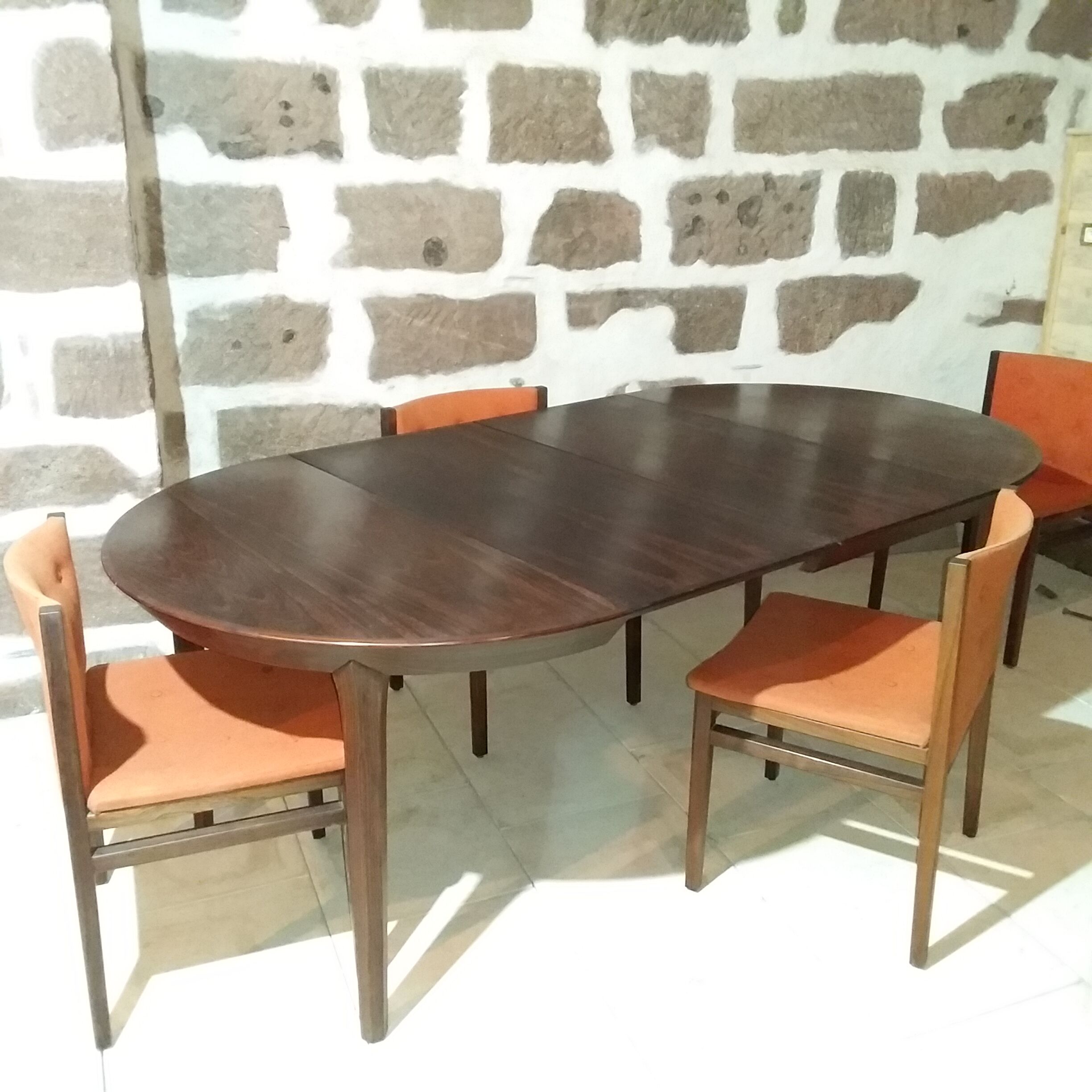 Table palissandre et 4 chaises Gudme Mobelfabrik