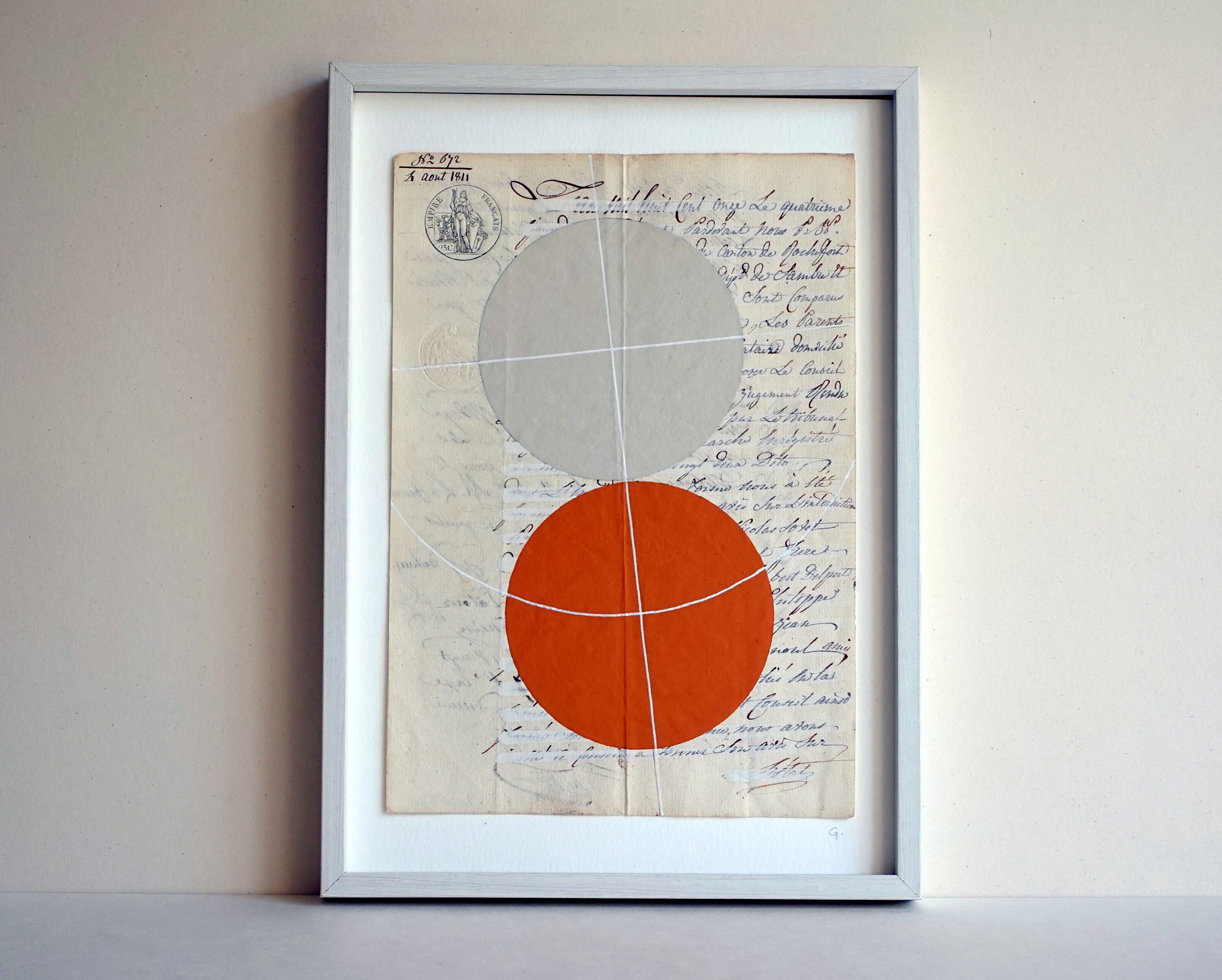 Painting on ancient manuscript