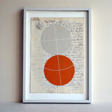 Painting on ancient manuscript