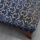 Art Deco Upholstered Footstool with Sabre Legs, France, 20th Century