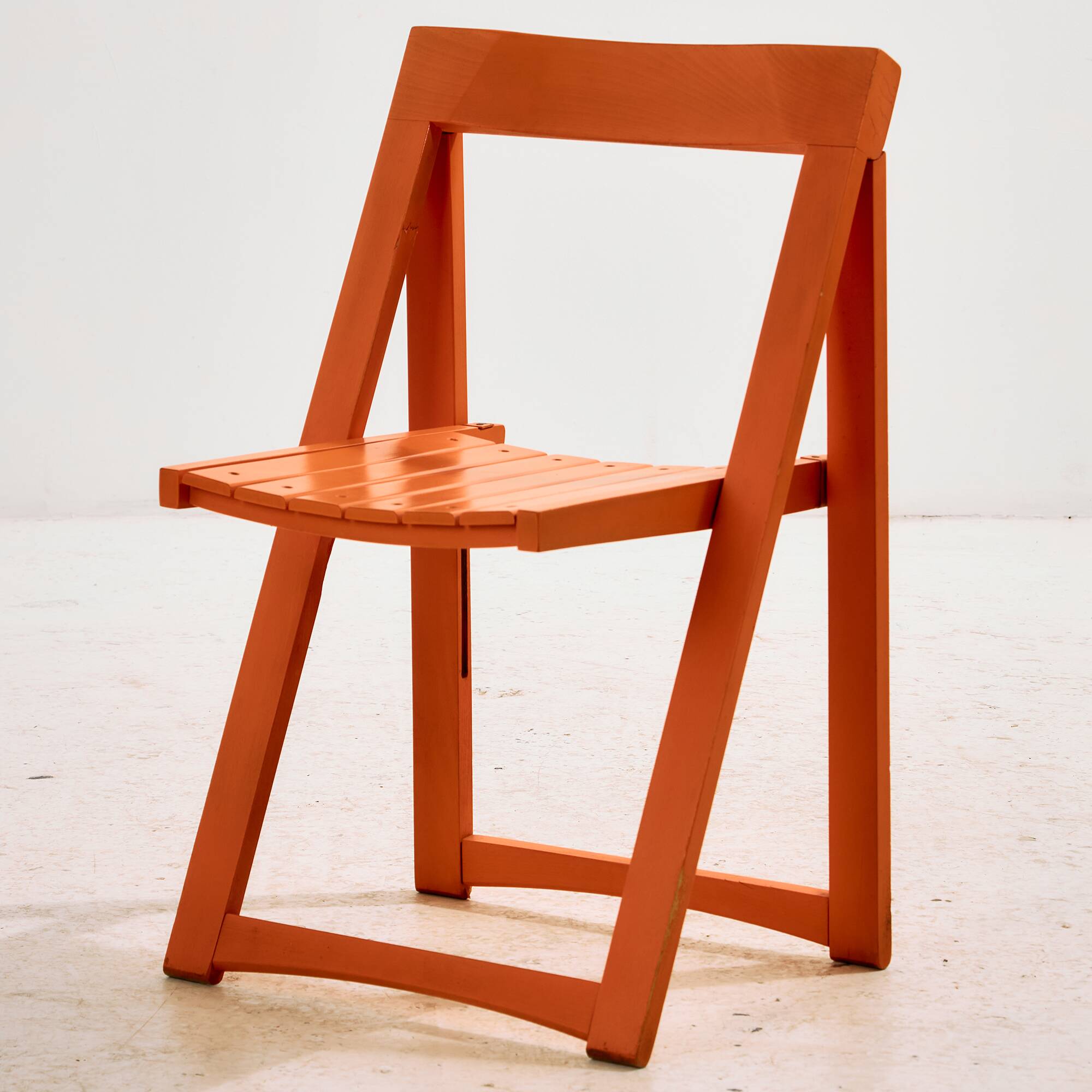 Beech foldable chair by Aldo Jacober for Alberto Bazzani, set of 4.