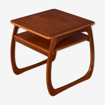 Restored Teak 1960s Retro Nathan Burlington Side Lamp Table