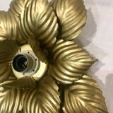 Wall lamp or ceiling lamp golden flower