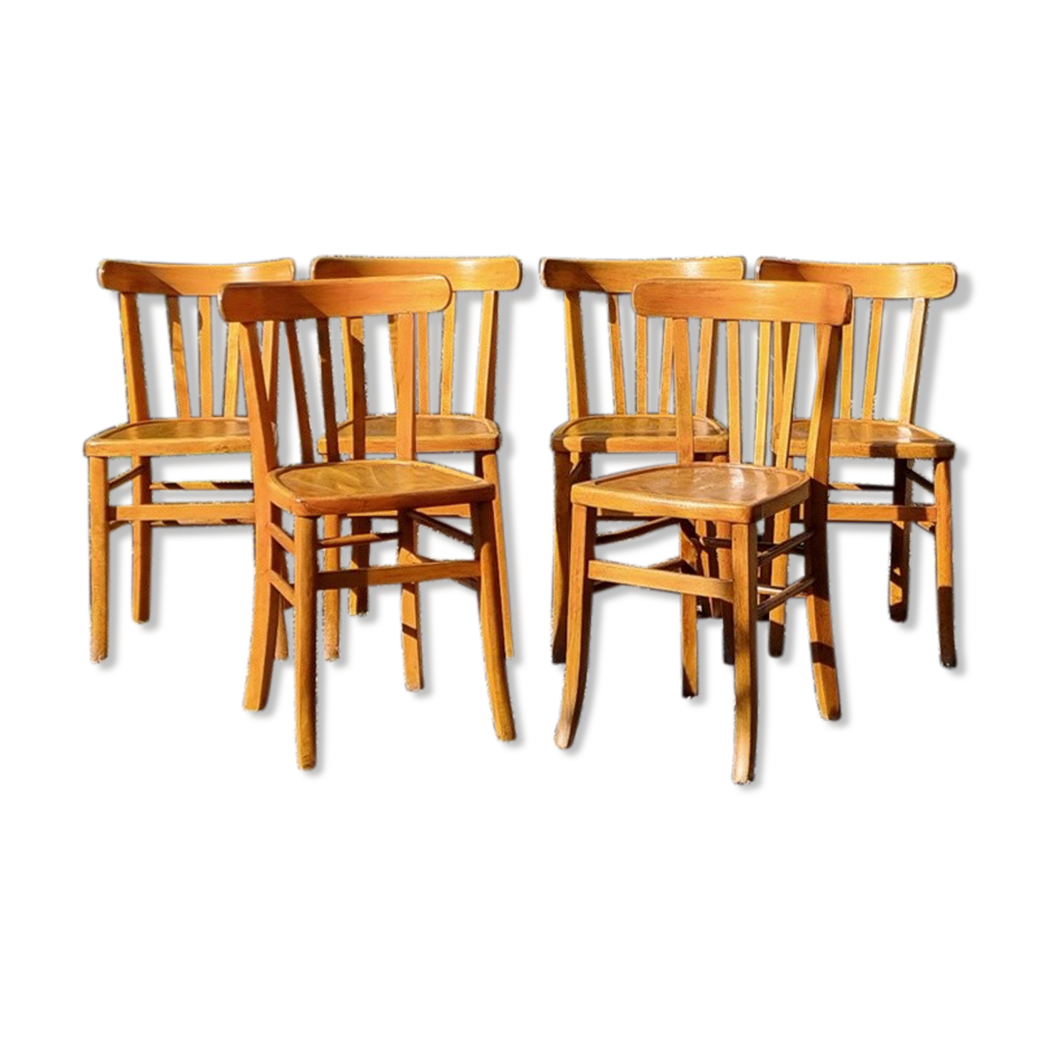6 bistro chairs 40s