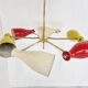 Mid century coloured chandelier, 1950s