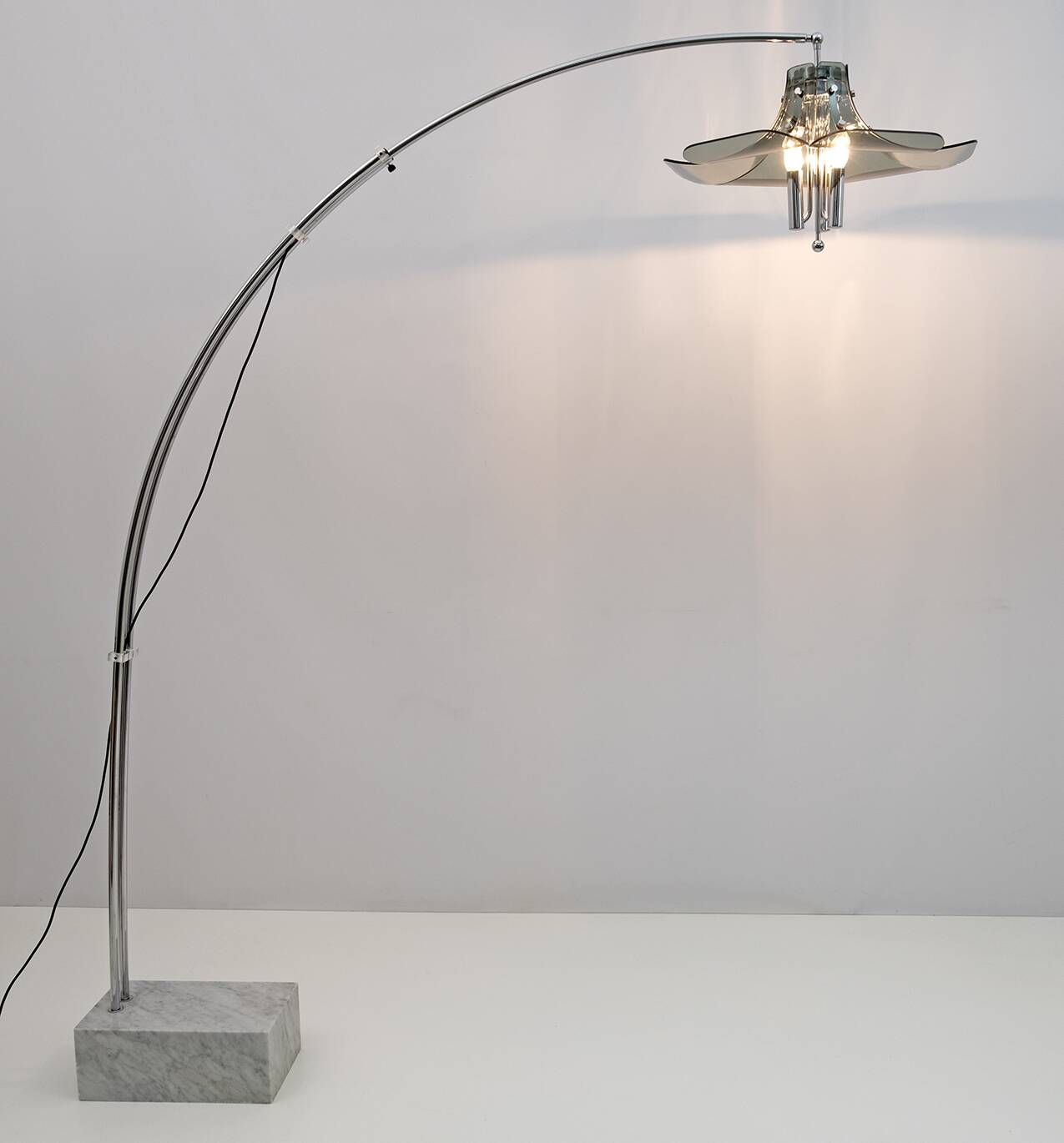 Fontana Arte Vintage Italian Arc Floor Lamp, 1970s