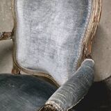 Pair of Louis XV cabriolet armchairs, 18th century