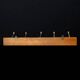 Vintage wooden wall coat rack - 5 hooks