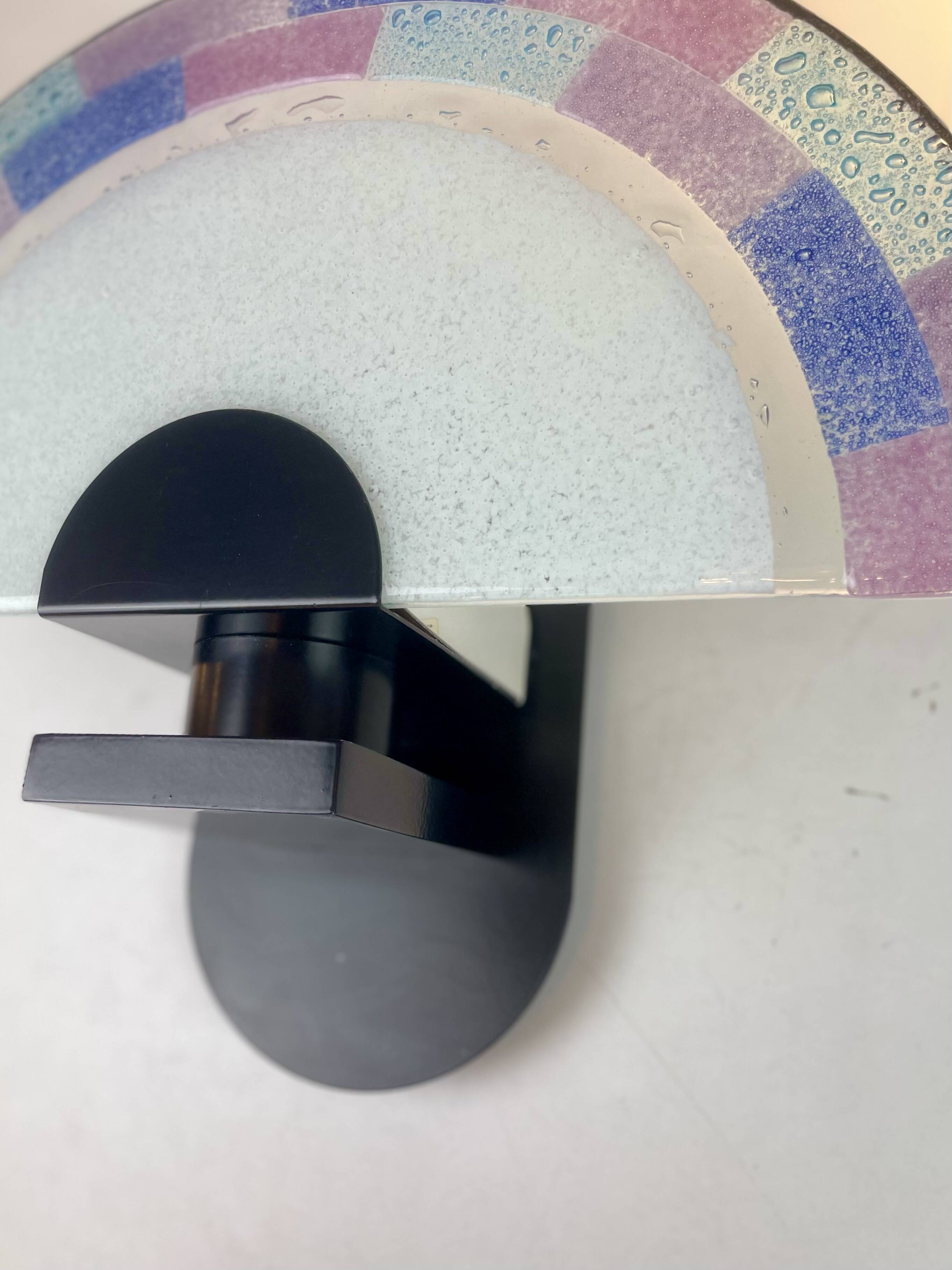Pair of Post-Modern Murano Wall Sconces By Zonca, 1980s