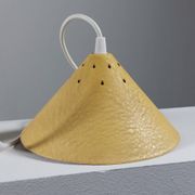 Vintage suspension in yellow lacquered Bakelite from the 1950s.