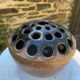 old vase, pique flowers signed accolay