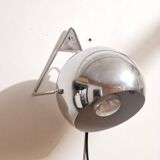 Vintage adjustable lamp - Space Age - Chrome metal - 1980s