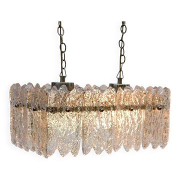 Lustre en cristal "Carl Fagerlund" d'Orrefors, Suède