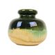 Green beige convex vase scheurich ceramics west germany 284-15