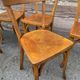 Set of 6 chairs bistrot café baumann bentwood from the 1950s