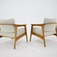 1960s Pair of Oak Armchairs, Czechoslovakia