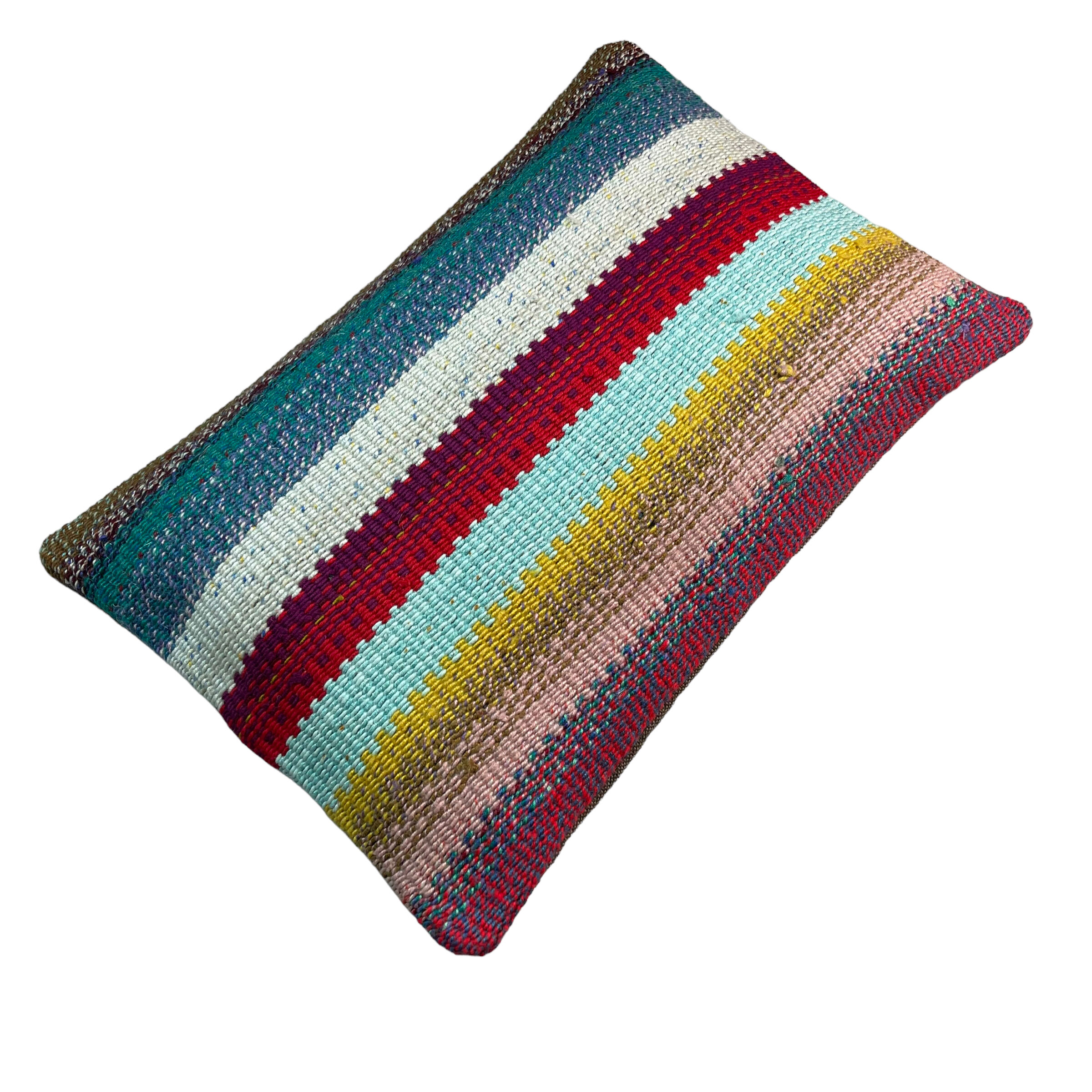 Vintage turkish handmade kilim cushion cover , 30 x 50 cm