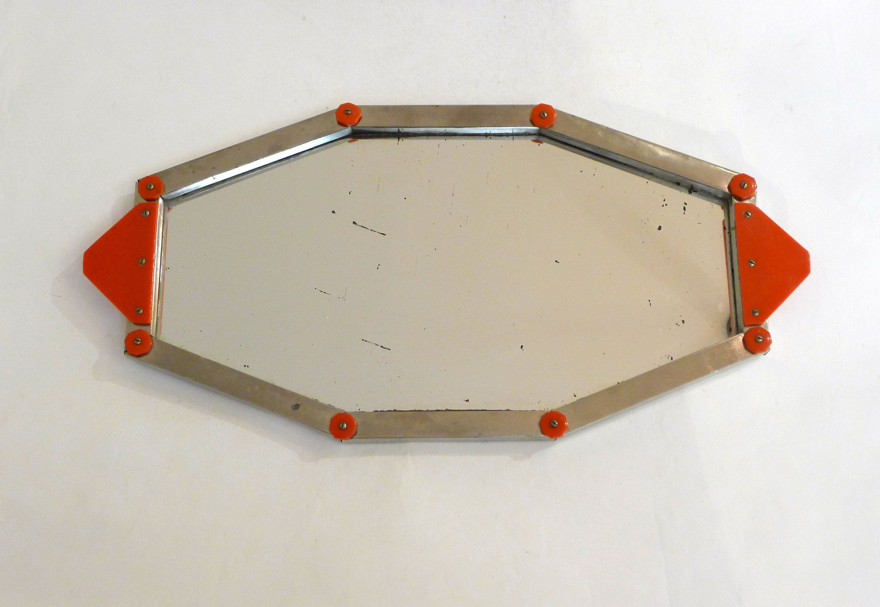 Modernist mirror tray