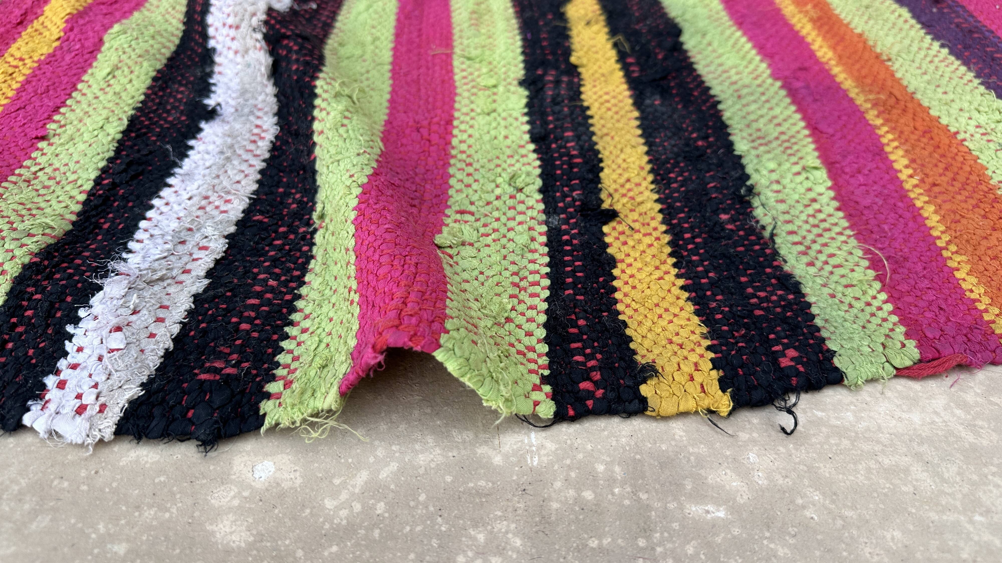 Tapis marocain coloré - 97 x 218 cm