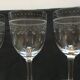 Série de 4 verres de cristal décor gravé 18e
