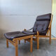 Fauteuil lounge scandinave "Hunter", années 1960