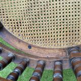 Napoleon III office chair in solid wood