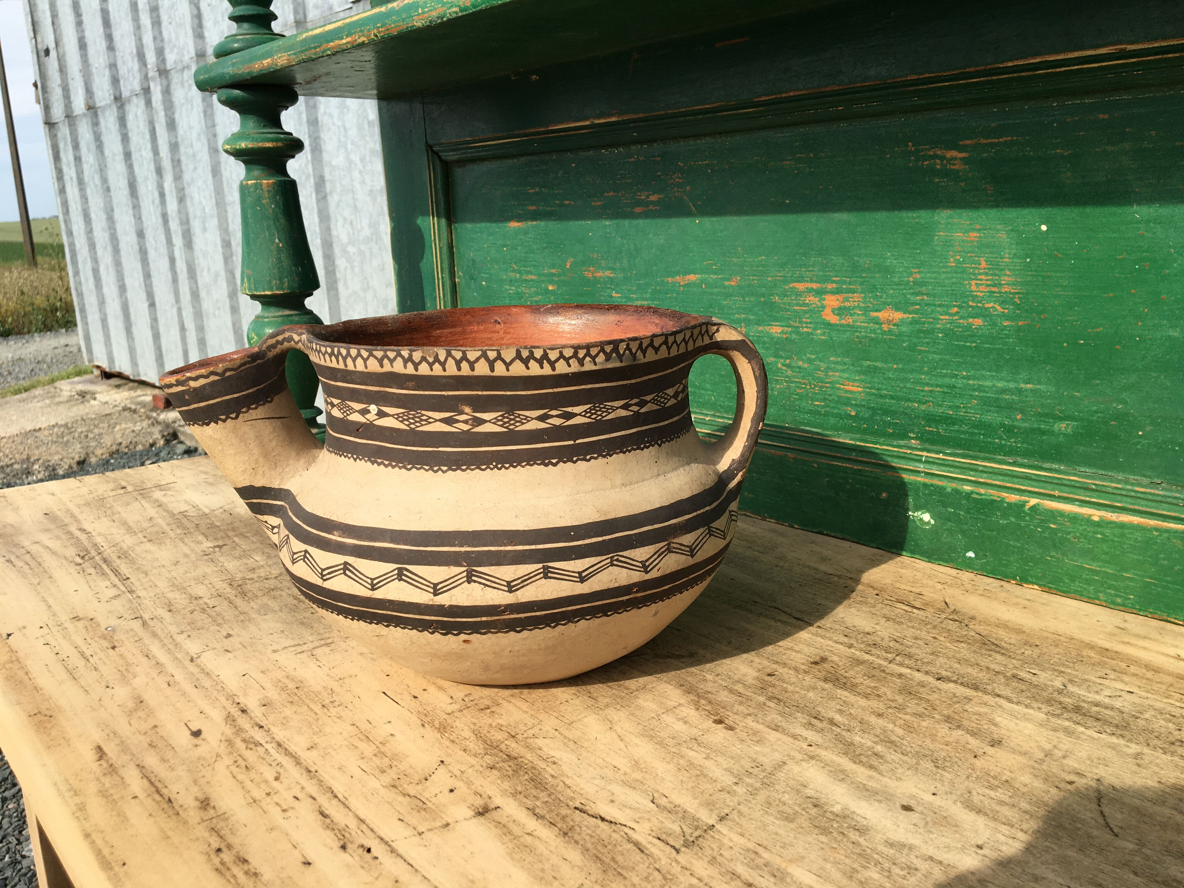 Ancient Berber terracotta pot