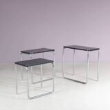 Nest tables from the 1930s by Jan Schrofer for Ahrend de Cirkel, Netherlands.