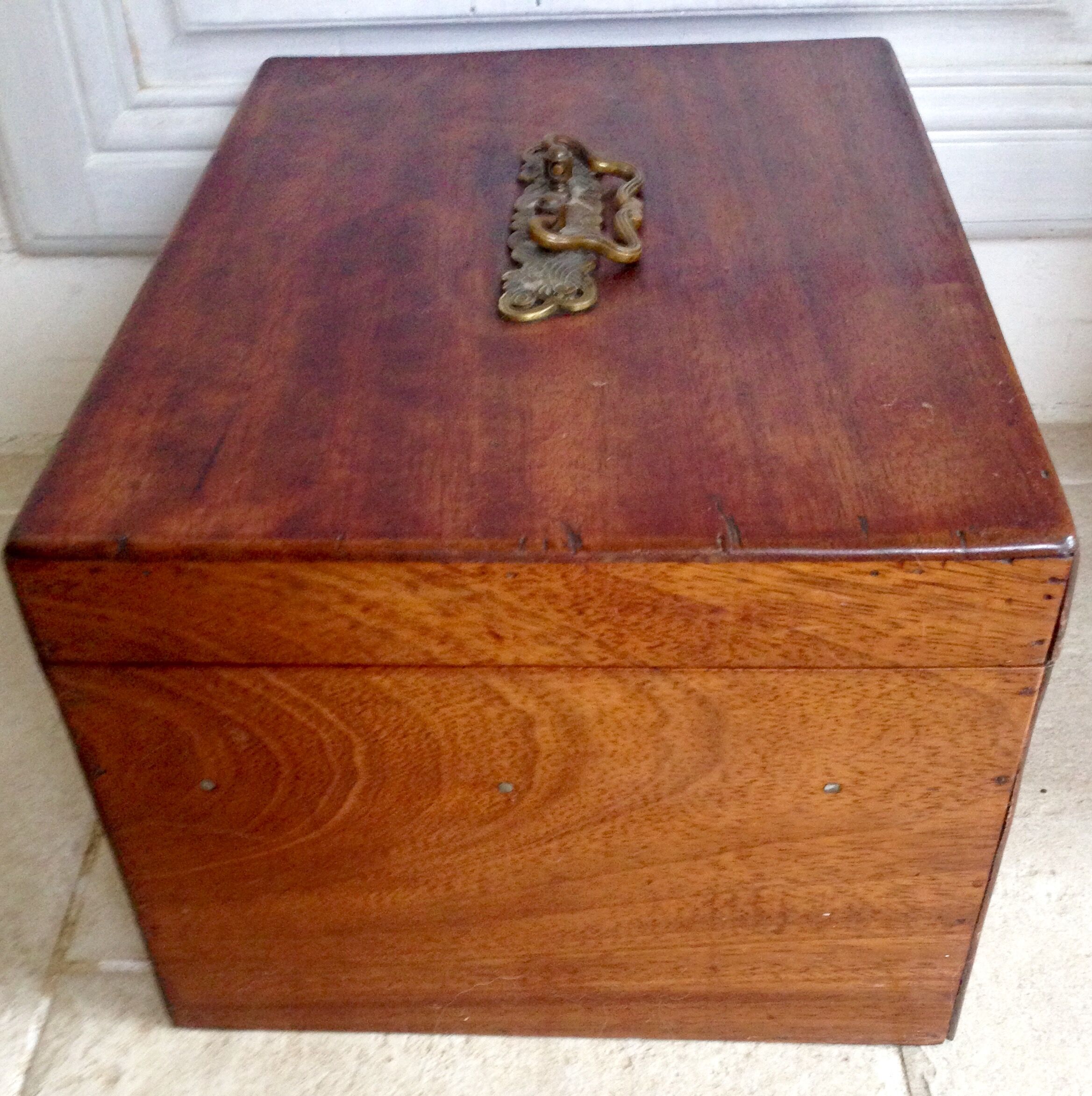 Circa 1900 wooden chest