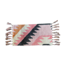 Tapis en laine kilim noué à la main multicolore, 91x60 cm