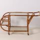 Bar Cart in Bamboo & Rattan, 1950s Denmark