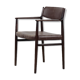 Brown leather executive chair by Arne Vodder, 1960