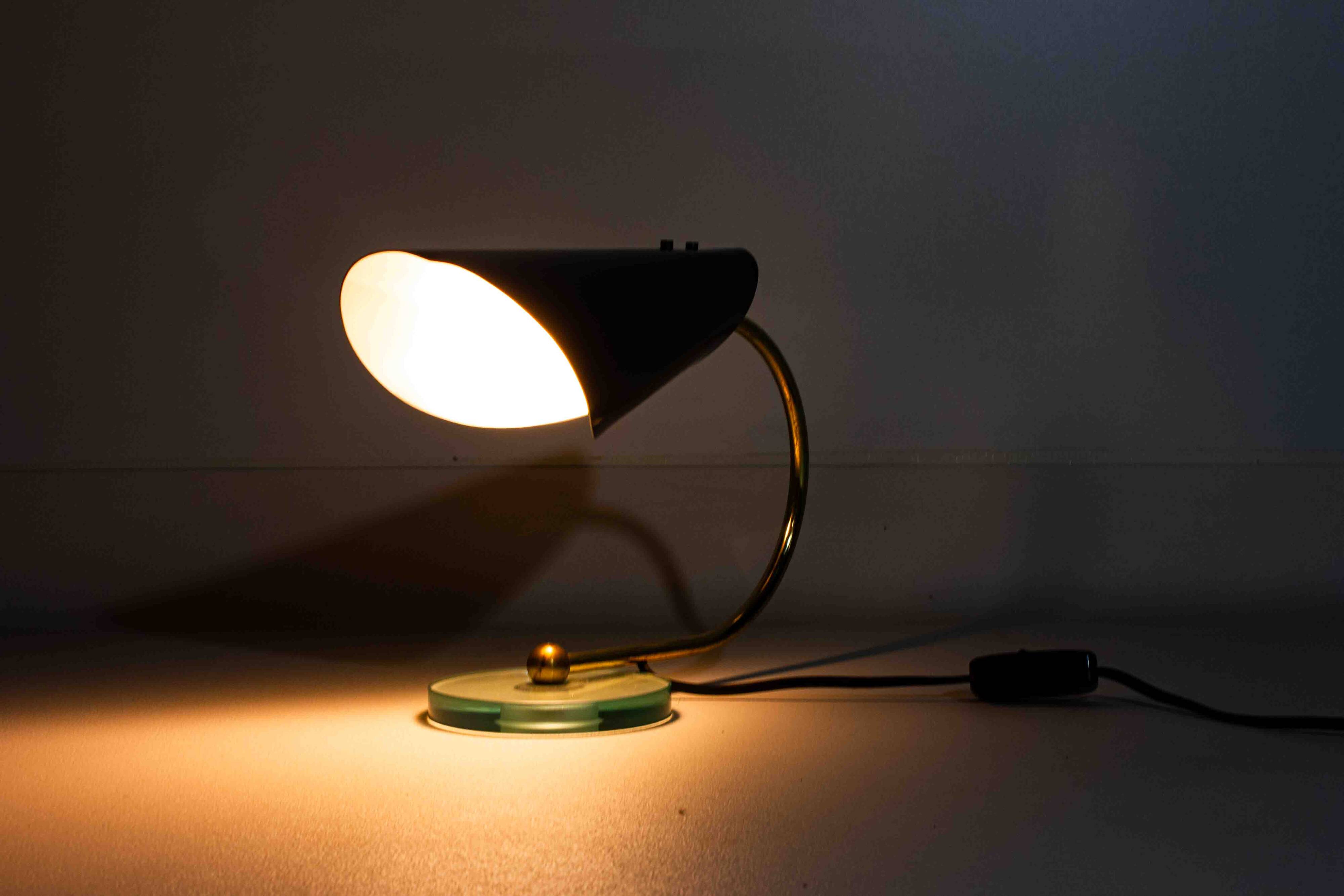 Stylish pair of Italian table lights, 1960s