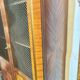 Directoire style display cabinet with two doors
