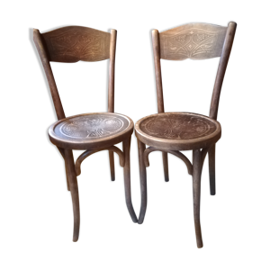 Lot 2 chaises bistrot