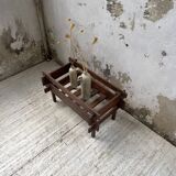 Small modernist oak planter from the 1950s