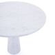 Table Eros en marbre blanc par Angelo Mangiarotti pour Skipper, années 1990.